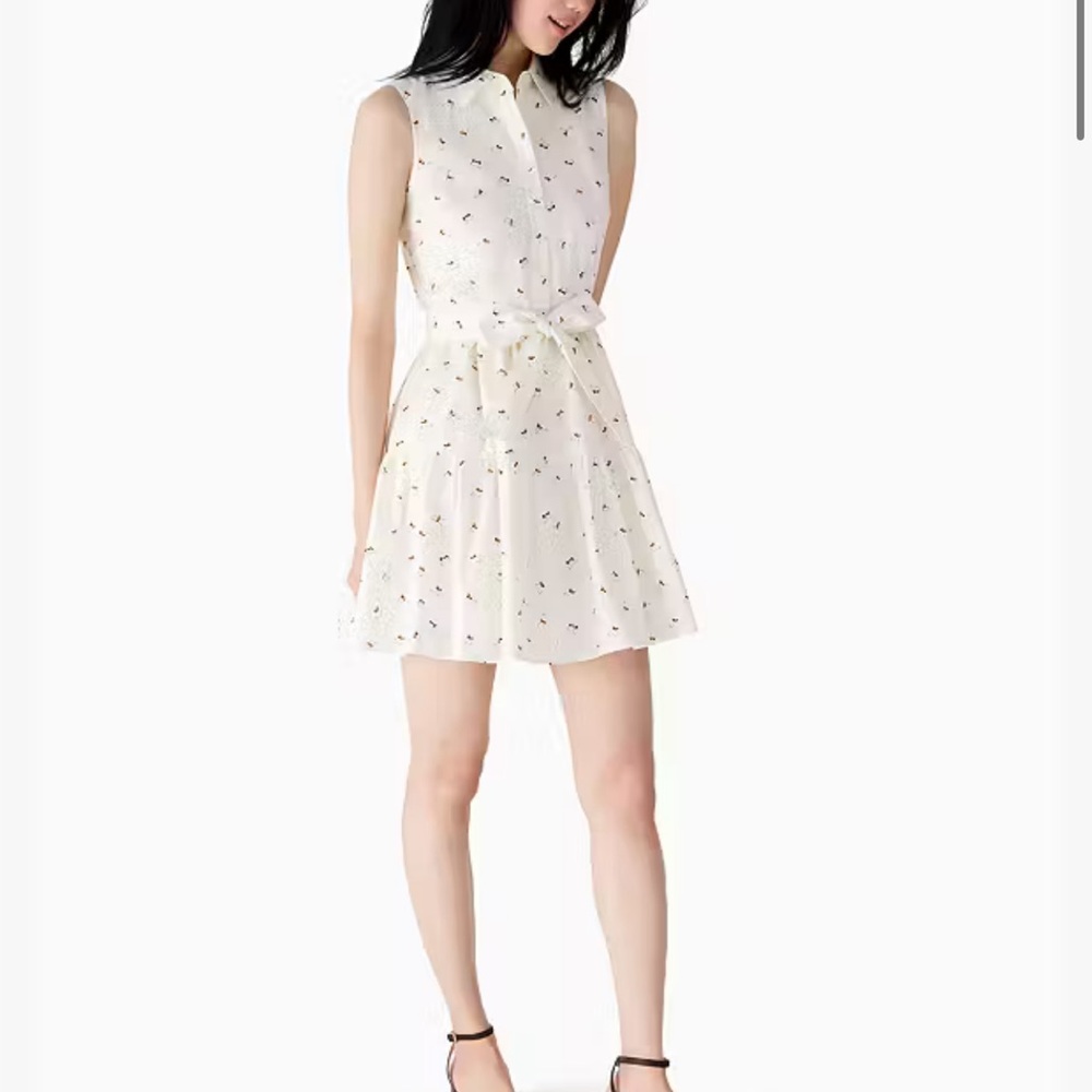 Kate Spade Ruffled Bee Dress NWT small
